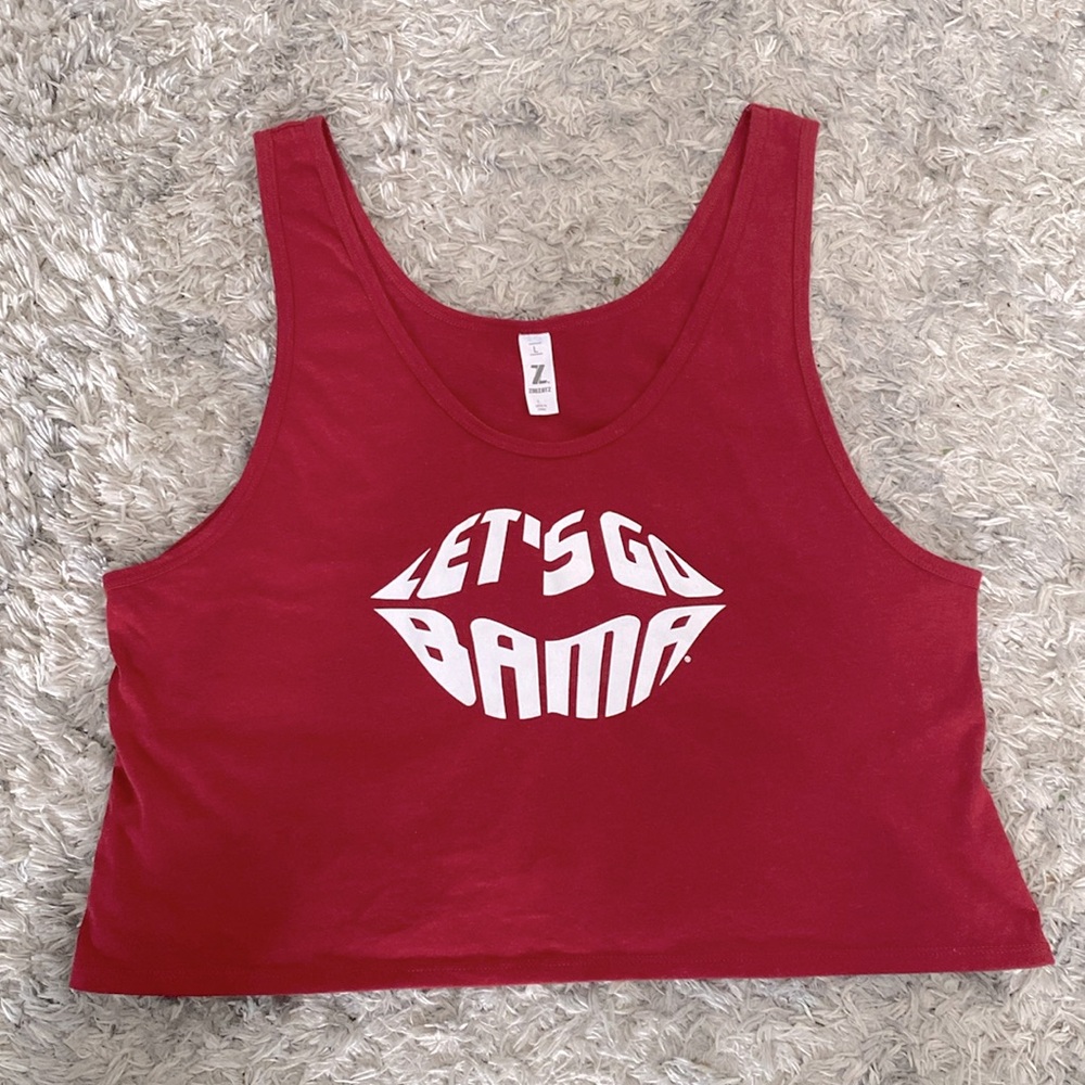University of Alabama red women’s large tank top Roll Tide Bama - Picture 1 of 2